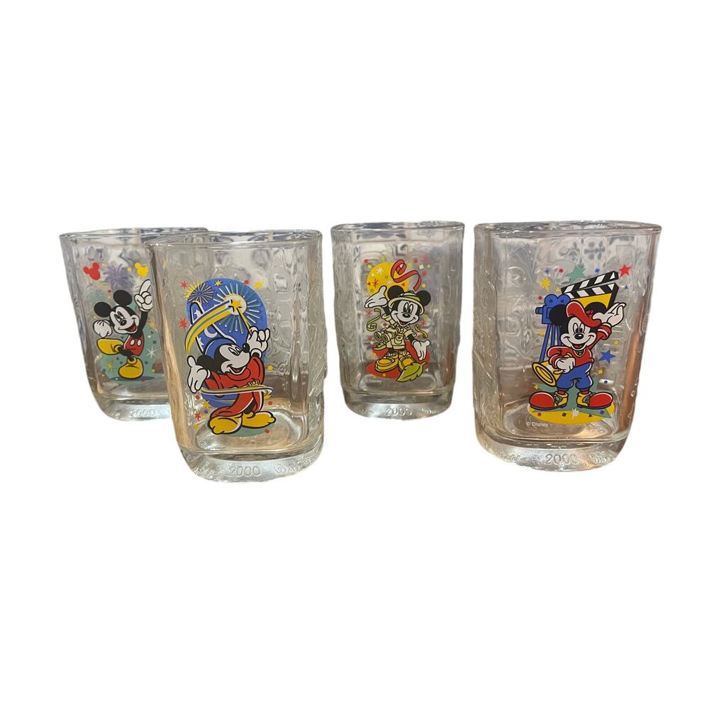 McDonald's 2000 Disney World Collectible Glass Set (4)